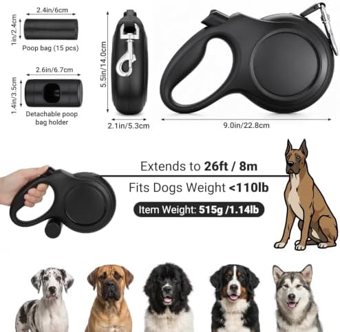 Segarty 26 Ft Walking Lead