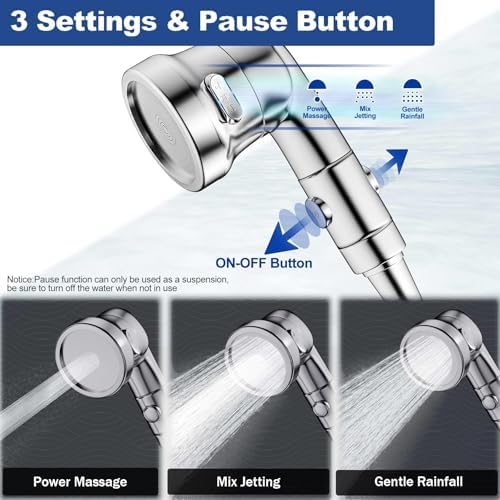 Dog Shower Attachment for Convenient Dog Bath, 3-mode High Pressure Handheld