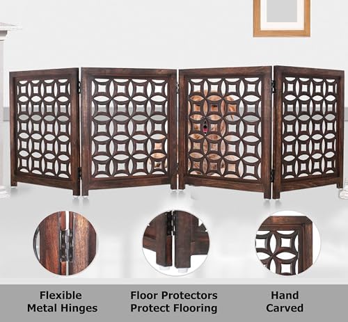 Wooden Foldable Pet Dog Gate