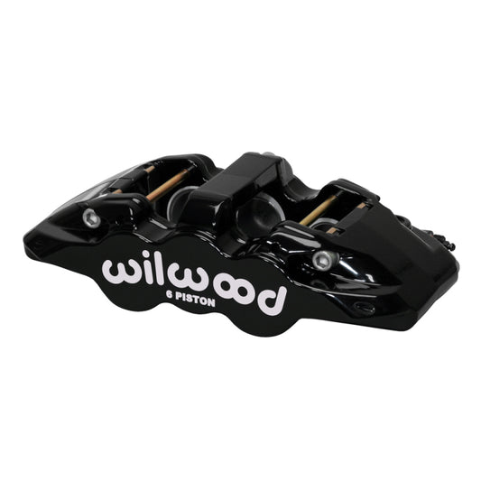 Wilwood caliper AERO6 1.75/1.62/1.62 .810 rotor .80 THK pad L/H black