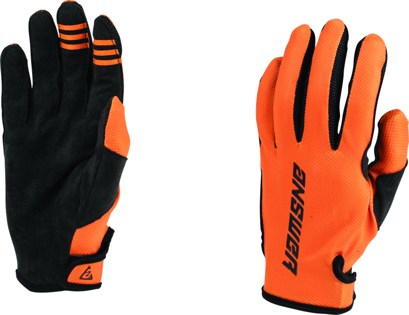 Answer 23 Ascent Glove Orange/Black Youth - Medium