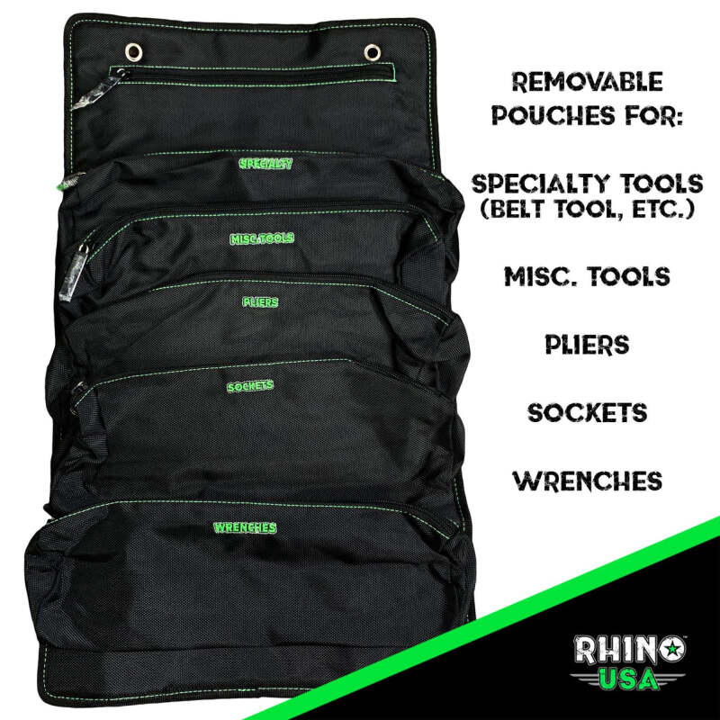 Rhino USA Heavy Duty Off-Road Tool Bag/Roll Black
