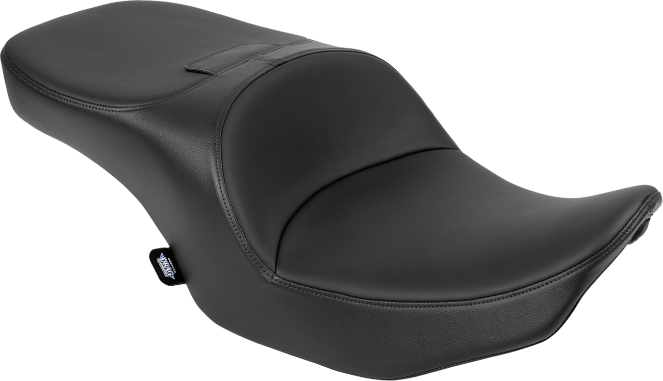 DRAG SPECIALTIES SEATS, DRAG SPECIALTIES SEATS Freedom Seat for FLT/FLH 2023-2025, Part Number 4711E, Black Vinyl/Solar Leather