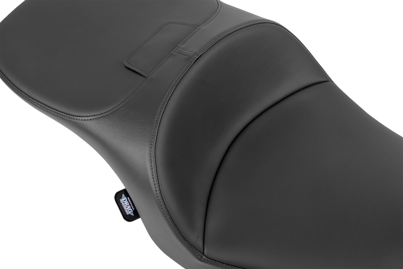 DRAG SPECIALTIES SEATS, DRAG SPECIALTIES SEATS Freedom Seat for FLT/FLH 2023-2025, Part Number 4711E, Black Vinyl/Solar Leather