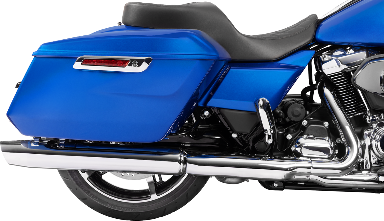 DRAG SPECIALTIES SEATS, Drag Specialties Seats Freedom Seat for Harley FLT/FLH 2023-2025, Black Vinyl with Double Diamond Stitch - Part #4711B