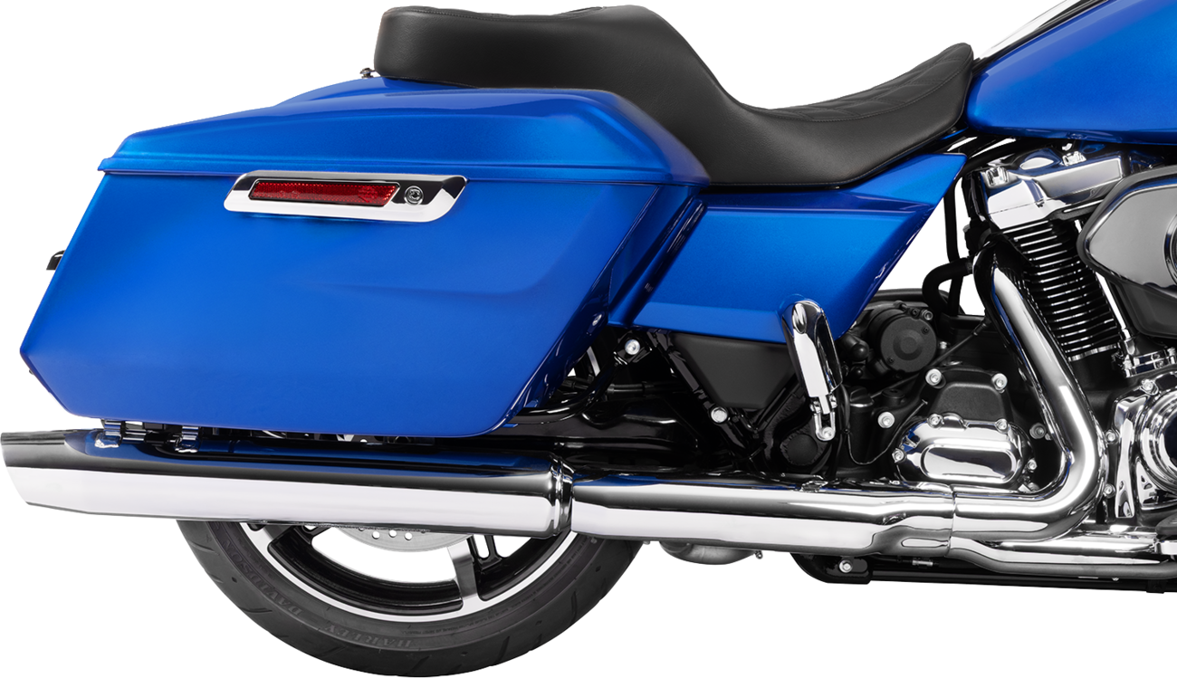 Drag Specialties Seats Forward Position Freedom Seat 4715B for Harley FLH/FLT 2023-2025 – Black Vinyl with Double Diamond Stitch