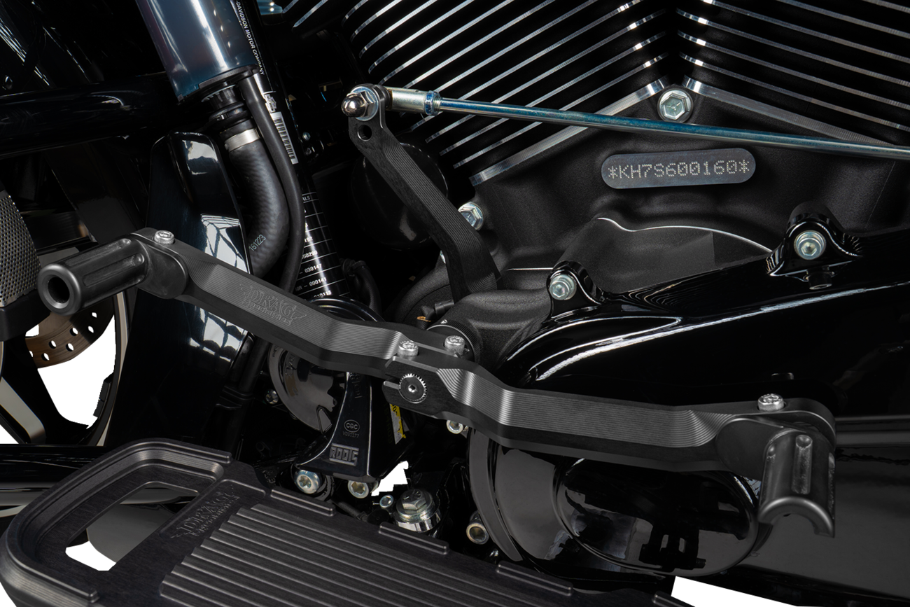 DRAG SPECIALTIES, DRAG SPECIALTIES Heel/Toe Shifter RCT-B003 - Adjustable Black CNC Aluminum for Motorcycles