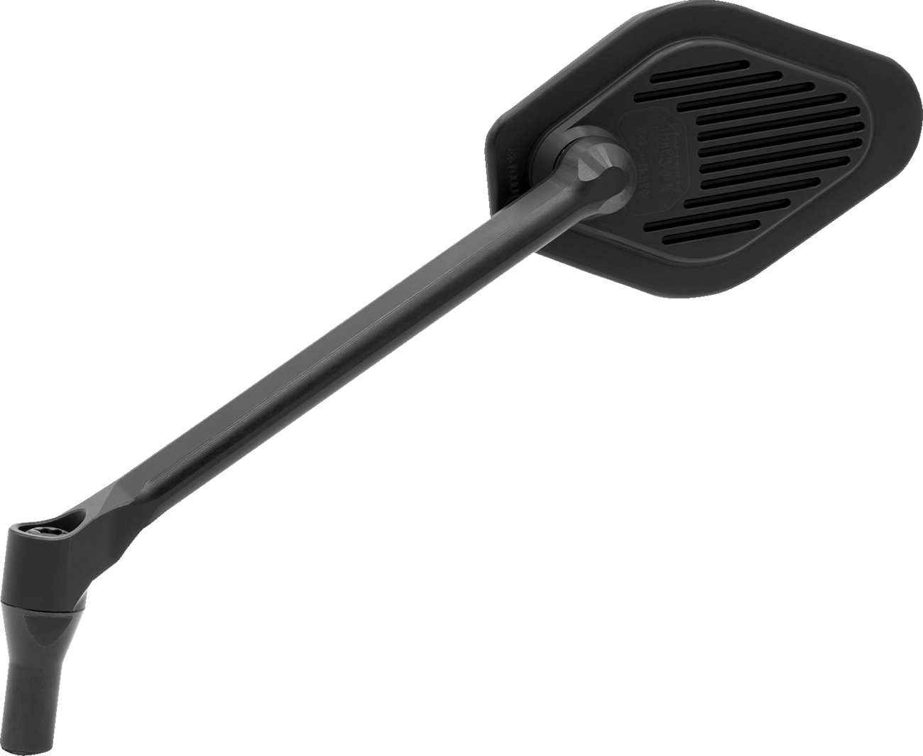 DRAG SPECIALTIES M03-11-L Adjustable Diamond Black Long Stem Mirror for Harley-Davidson