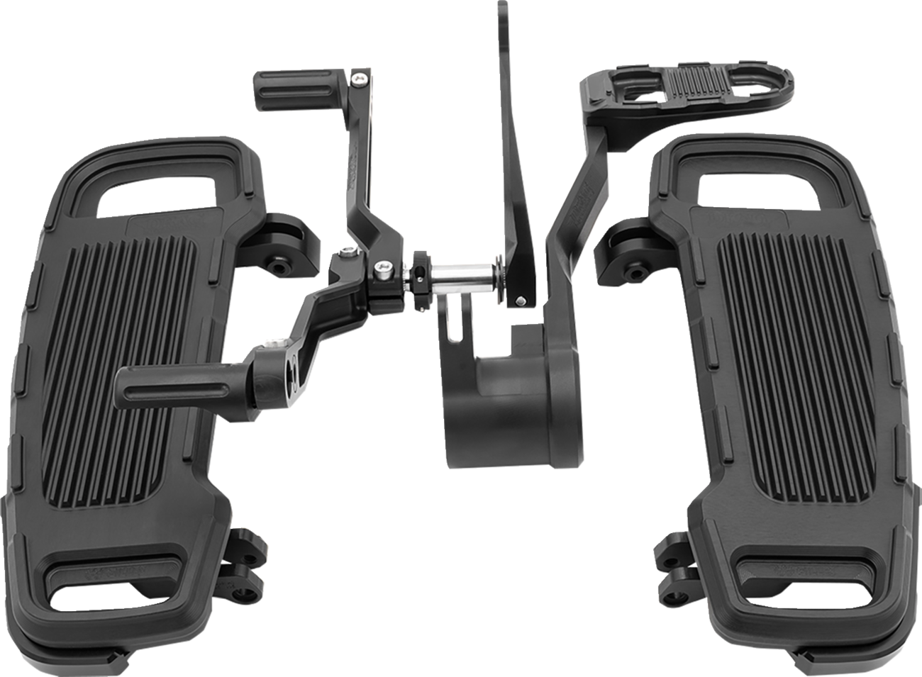 DRAG SPECIALTIES, DRAG SPECIALTIES Adjustable Black Floorboard Kit CU-B001 for Harley-Davidson