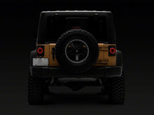 Load image into Gallery viewer, Raxiom 07-18 Jeep Wrangler JK Axial Series Halo LED Tail Lights- Blk Housing (Clear Lens)