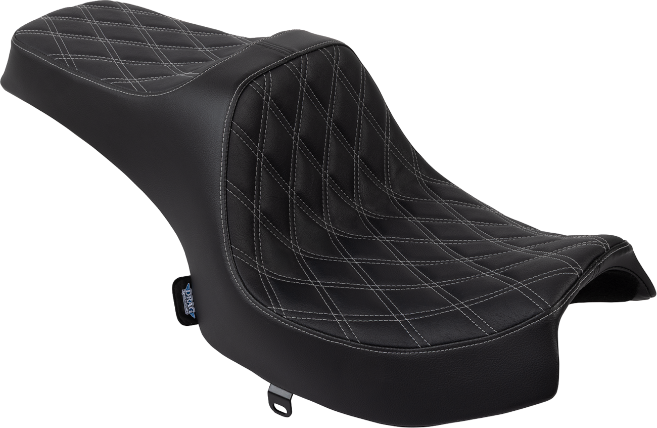 DRAG SPECIALTIES SEATS, DRAG SPECIALTIES SEATS Predator III Seat - Vinyl with Double Diamond Stitching for Challenger '20-'25, Part 4718C