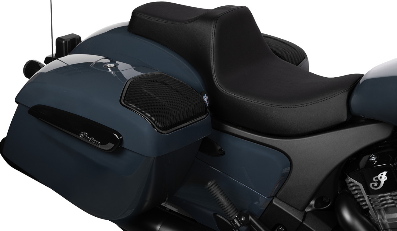 DRAG SPECIALTIES SEATS, DRAG SPECIALTIES SEATS Predator III 2-Up Seat for Chieftain '25 and Challenger '20-'25 - Vinyl with Smooth Finish, Part Number 4720A