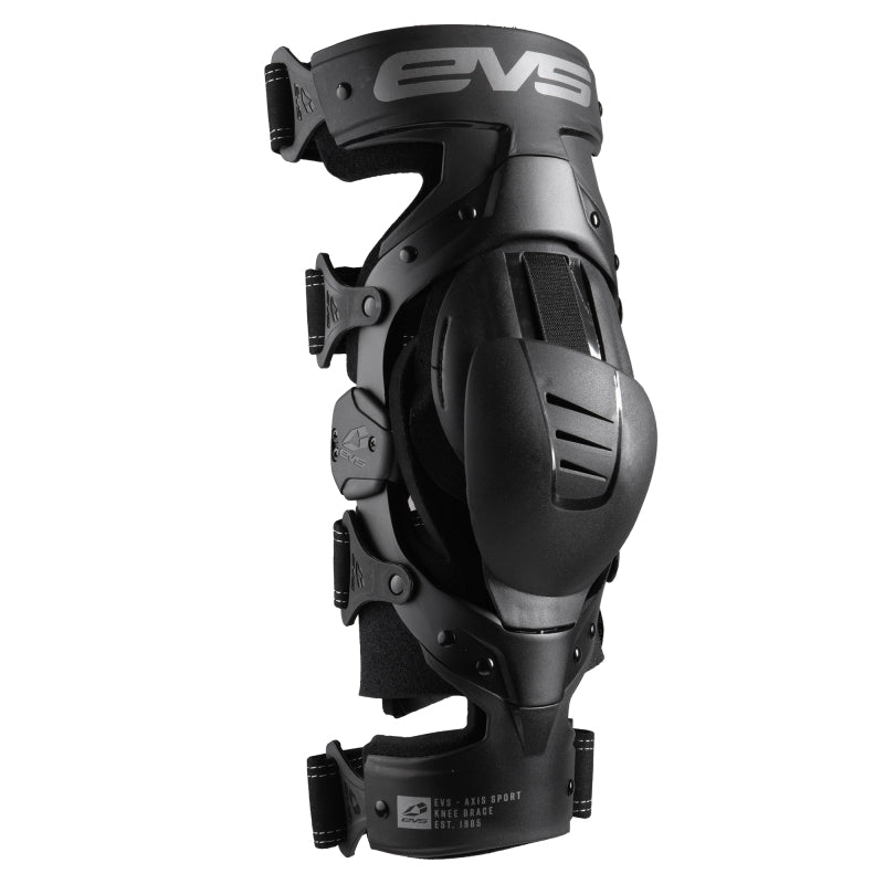 EVS Axis Sport Knee Brace Black/Black/Grey - Large/Right