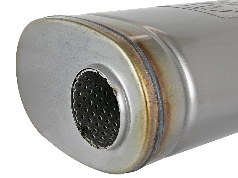 aFe MACH Force-Xp Muffler 2-1/2 IN ID Offset/Dual x 18 IN L x 8 IN W x 5 IN H - Oval Body