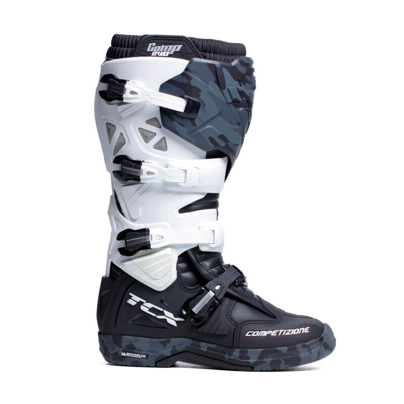 TCX Comp Evo 2 Michelin Boot Black/White/Camo Size - 38