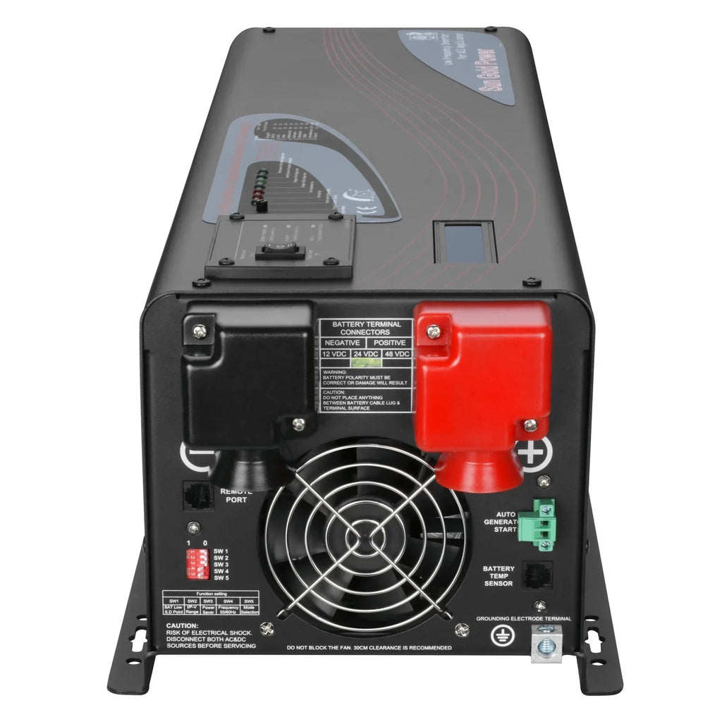 6000W DC 24V/ 48V Split Phase Pure Sine Wave Inverter With Charger