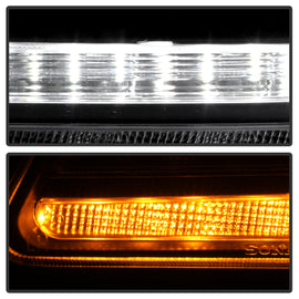 Spyder 13-19 Peterbilt 579 Driver Side Projector Headlights - Black (PRO-YD-PB57914-SEQ-L-BK)