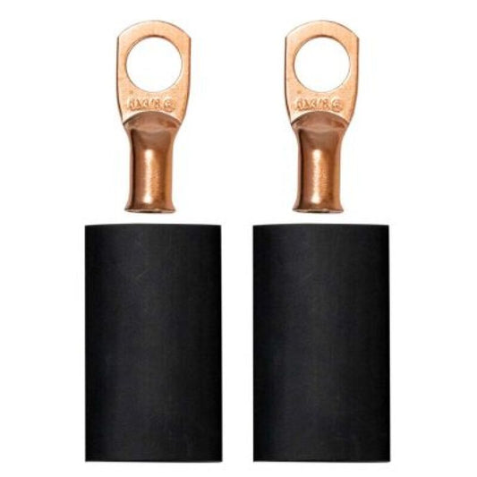 Moroso 3/8in Dia Stud 6 GA Wire Crimp/Solder Battery Cable Terminal Kit (2 Pack)