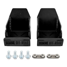 Load image into Gallery viewer, Borne Off-Road 2021+ Ford Bronco Skid Plate Rear Shock Pair Black