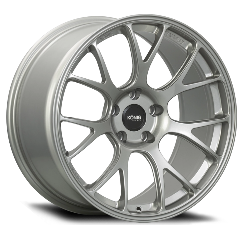 Konig Forged F1M 18X9.5 5X120 ET44 Ash Silver Knurled Bead