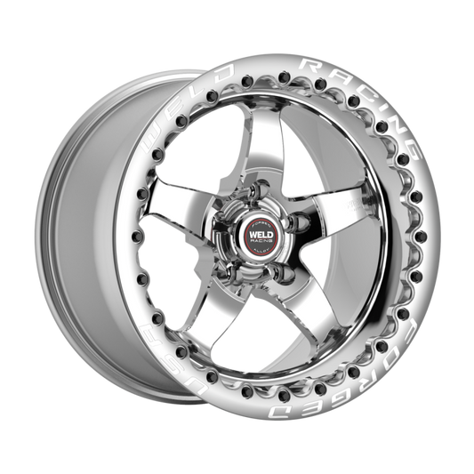 Weld S71 Beadlock 15x11/5x115/6.5 BS/3.18 HB-Polished Center-Polished Shell-Polished SBL MT Wheel