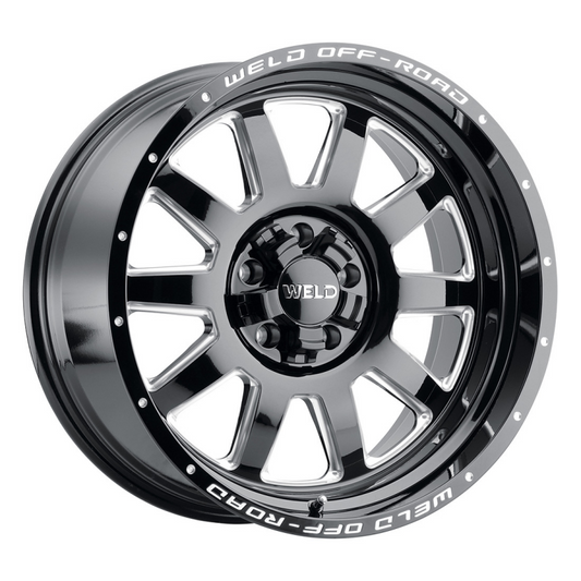 Weld Stealth 18x9 / 5x114.3 / 4.5 BS / 78.1 HB - Gloss Black Milled - Non-BL Wheel