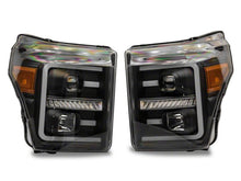 Load image into Gallery viewer, Raxiom 11-16 Ford F-250 Super Duty LED Projector Headlights - Blk Housing (Clear Lens)