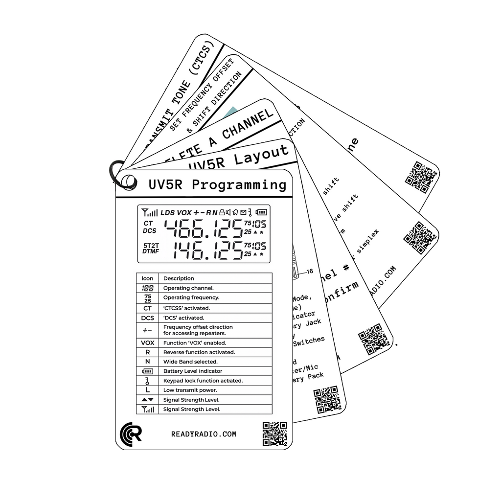 Ready Radio™ Programming Cards