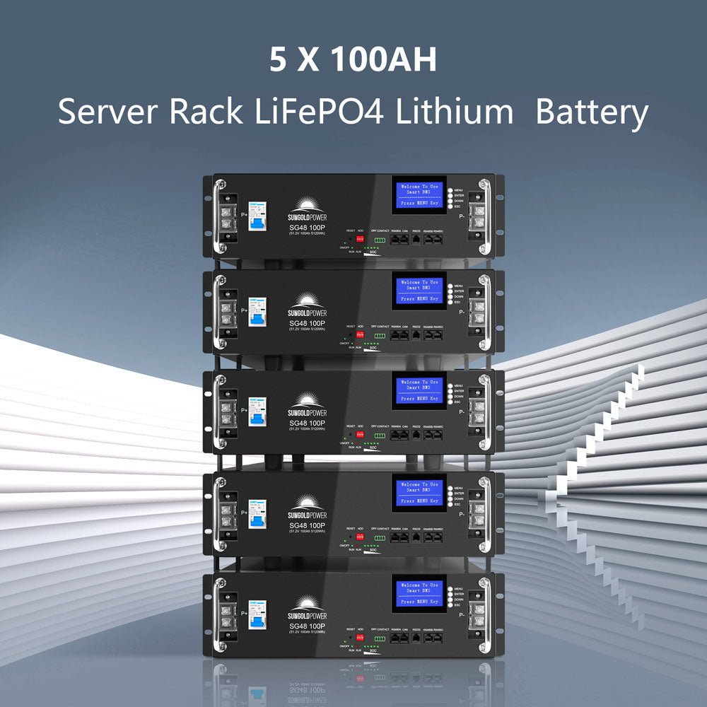 Off-Grid Solar Kit 13000W 48VDC 120V/240V LifePo4 20.48KWH Lithium Battery 14 X 415 Watts Solar Panels SGR-13KM