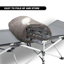 Load image into Gallery viewer, Extra Thick Folding Cot Pad, Soft Rabbit Hair Velvet, Brown Gary