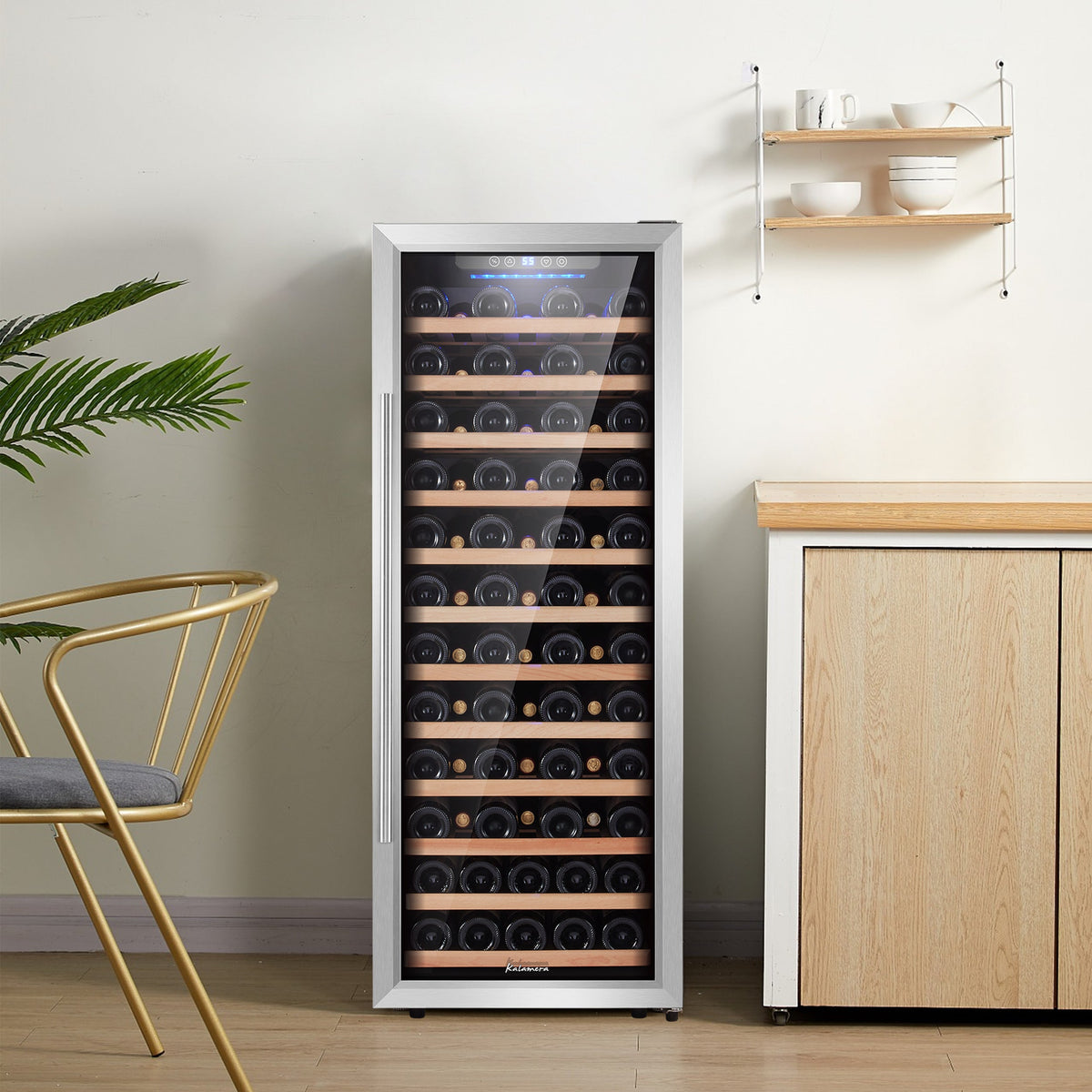 Kalamera 80 Bottle Freestanding Compressor Wine Cooler