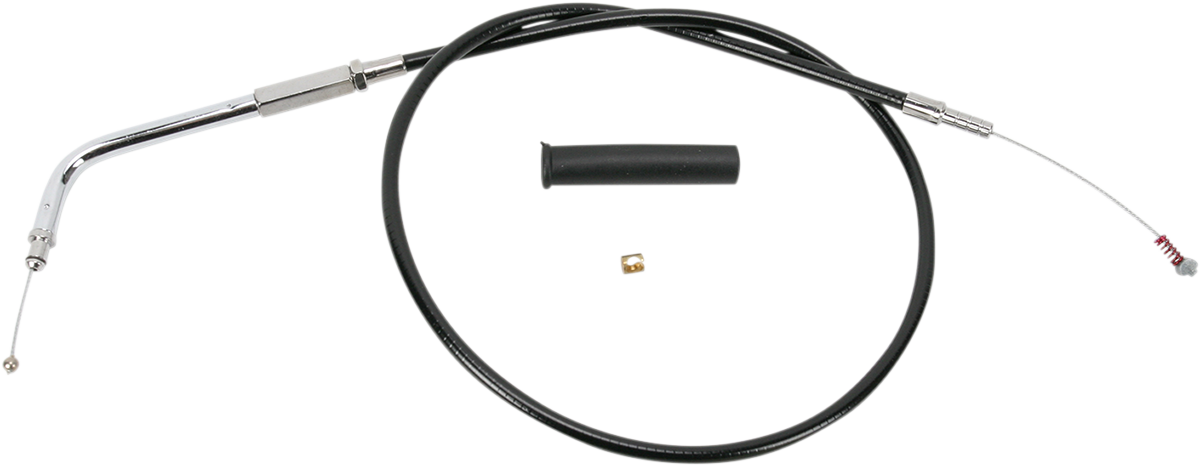 DRAG SPECIALTIES Black Vinyl Idle Cable 24-1/2" 43426-2B
