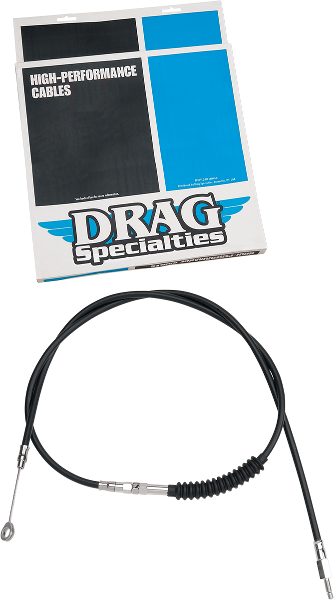 DRAG SPECIALTIES High-Efficiency Black Vinyl Clutch Cable 66-5/8" - Part 4320806HE