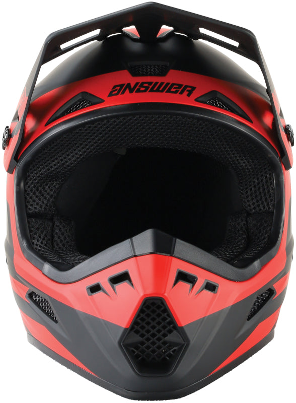 Answer AR1 Sweep Helmet Black/Red Youth - Large