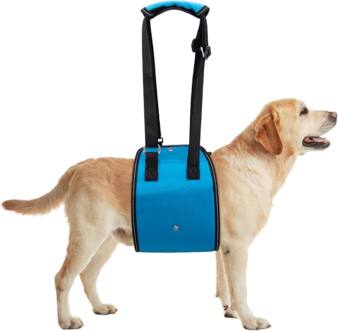 Dog Lift Harness Dog Sling for Large Dogs, Portable Dog Carrier Sling for Back Legs, Ajustable Hip Support Harness for Weak Rear Leg, Assist Senior Disabled Joint Injuried and After ACL