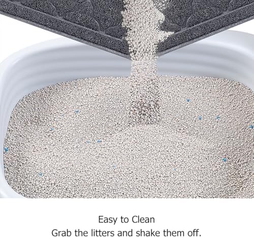 unipaws Cat Litter Trapping Mat, Litter Box Scatter Control Pad