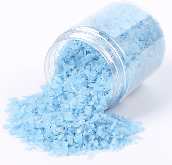 Shiny Stone Glow in The Dark Gravel, Fish Tank Aquarium Gravel Sand, Decorative Gravel Rocks,Aquarium Gravel Stones for Home and Fairy Garden Decoration,305g/0.67lbs (Blue, 3-5mm)