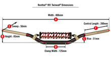 Load image into Gallery viewer, Renthal 09-12 KTM SX/SX-F/ 06-13 Suzuki RM/RMZ/ 18-21 Yamaha YZ-F 7/8 Handlebar - Black