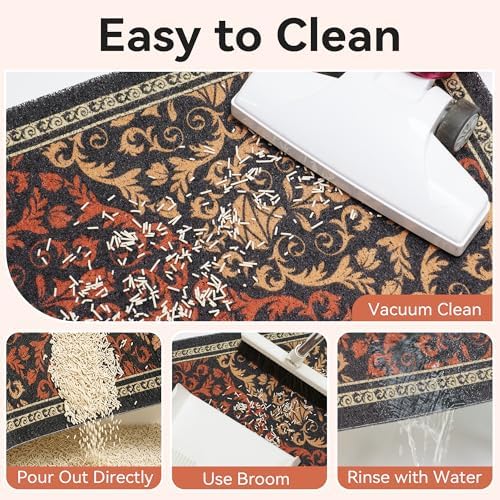Cat Litter Mat, Waterproof & Non-Slip Backing, Litter Box Catcher, Soft on