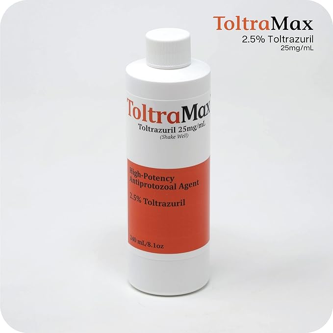 Toltrazuril 2.5% for Horses, Dogs, Cats, 240mL/8 Ounce, for Non-Food Chain Animals, Chicken