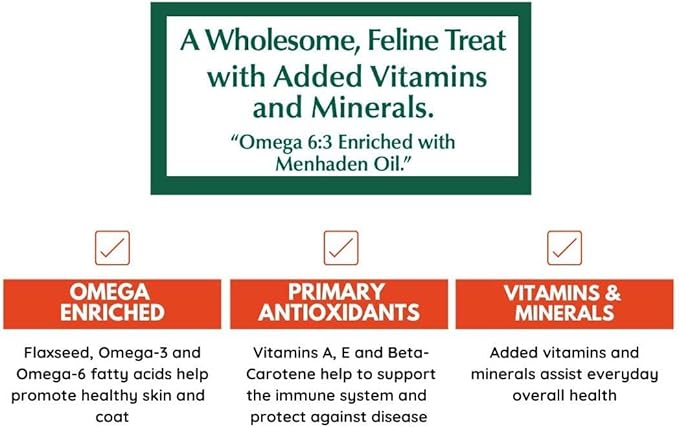 Bench & Field Holistic Natural Healthy Kitty Cat Treats | Crunchy Fish-Shaped Bites | Delicious Seafood Flavored Snack, 3-Ounce (Pack of 2 Bottles)