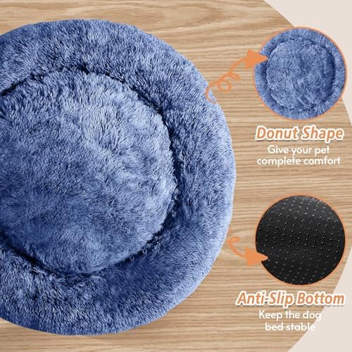 JOLLYVOGUE Calming Dog Bed for Small Dogs