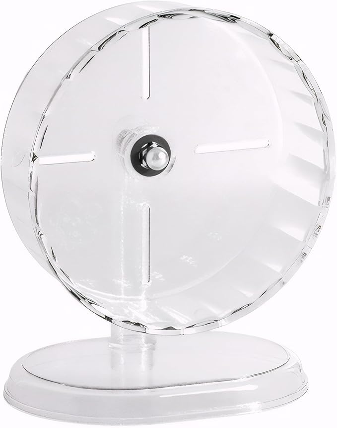 Silent Hamster Wheel – 8.3 Inch Syrian Hamster Running Wheel, Anti-Skid & Height Adjustable, Easy to Clean (8.3inch)