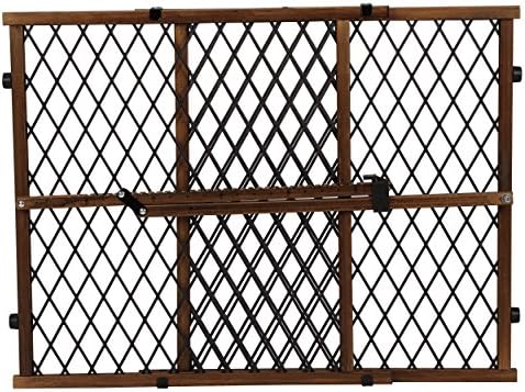 Position & Lock Adjustable Wood Baby Gate