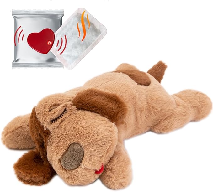 iHeartDogs Heartbeat Puppy Toy - Comfort Cuddler Pillow - Dog Anxiety Toy