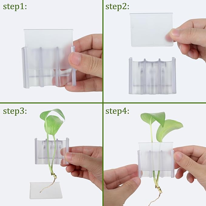 3 Holes Upgraded Aquatic Plant Cup Aquarium Plant Holder for Tank,Hanging Aquarium Plant Holder,Aquarium Aquatic Plant Cultivation,Aquarium Plant Decoration. (White 4PCS)