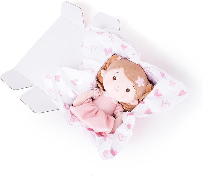 Soft Baby Doll Toys (12''), My First Baby Rag Doll for 1 Year-Old Girl Birthday Gift, Christmas Plush Toys Gift for Toddler Kids Infants -Princess Starlet