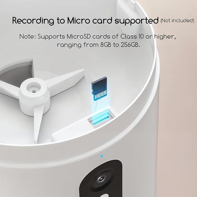 faroro Automatic Cat Feeder with Camera, 3MP HD Video & Night Vision, 5G/2.4G WiFi Smart Pet Feeder with APP Control, 2-Way Audio, Motion Alerts, Low Food Sensor, Timed Cat Feeder for Cats & Dogs, 4L