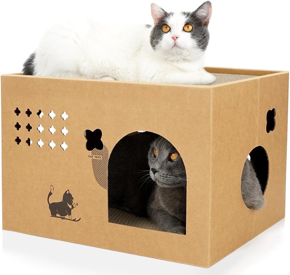 ARGOPET Cat Cardboard House