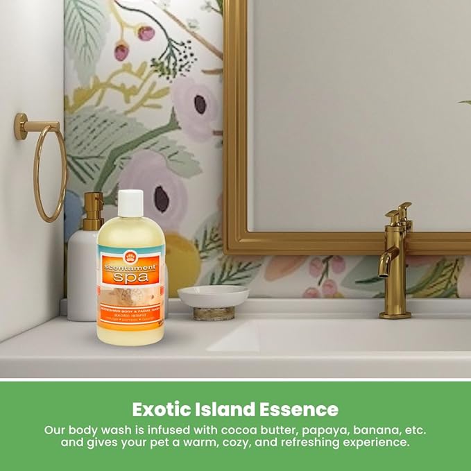 Best Shot Scentament Spa Seasonal Facial & Body Wash, Exotic Island, 16 oz